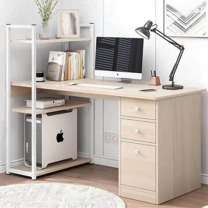 Computer study table with side shelves and darwer | Lazada PH