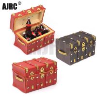 〖Margot decoration〗 1/10 Simulation Climbing Car Decoration Simulation Luggage Treasure Chest Jewelry Box For Axial Scx10 90046 D90 D110 Trx-4