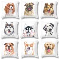 Dog Pillow Cases Animal Pillowcases Cute Puppy 45*45 cm for Children Kids Soft Plush Cushion Covers