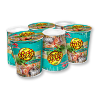 ยำยำคัพ บะหมี่กึ่งสําเร็จรูป รสสุกี้ทะเล 60 กรัม x 6 ถ้วย/Yum Yum Cup Instant Noodles Seafood Suki Flavor 60g x 6 Cups