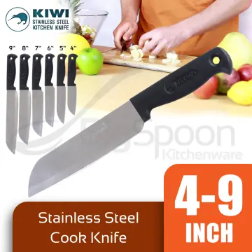 Kiwi Knife Blade Kitchen Knives Stainless Steel Wood Handle Chef's Thai  Cook SET