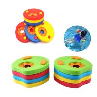 6pcs Children EVA Foam Swim Discs Pool Float Board Kids Swimming Exercises Circles Floating Sleeves Armbands Swimming Accessorie