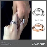 Calvin Klein Two-Tone Stainless Steel Linked Ring