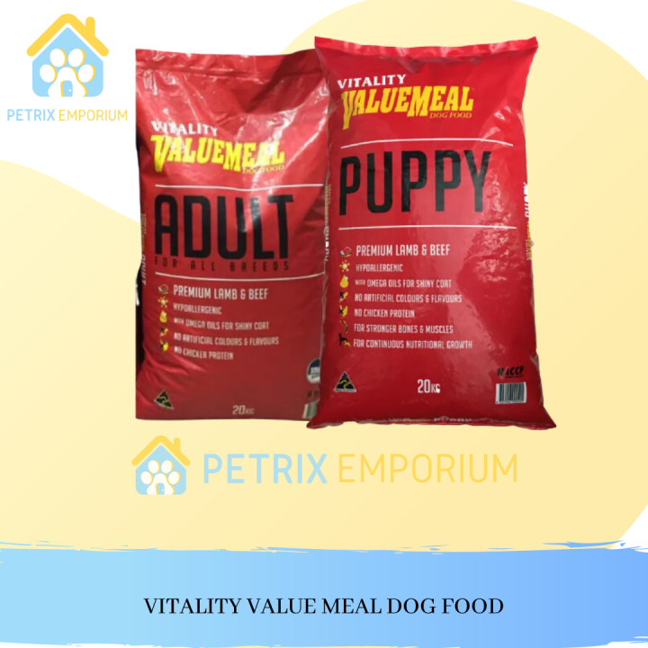 Vitality Value Meal Dog Food (Premium Lamb and Beef) (Adult Puppy