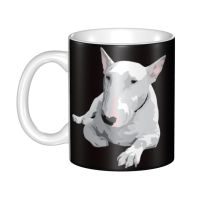 English Bull Terrier Ceramic Mugs Customized Coffee Cups Creative Gift Men Women Outdoor Work Camping Cup