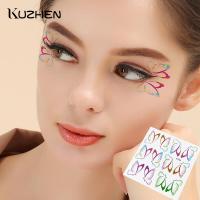 1/3/10pcs Waterproof Temporary Eyes Face Hand Chest Body Art Fake Tattoos Fashion Shiny Butterfly Tattoo Sticker Stickers