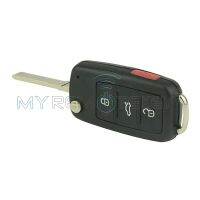 Kunci Remote Mobil ฝาพับสำหรับ Vw Bettle ซีซีอีโอเอส Jetta Passat Golf Tiguan Touareg 4ปุ่ม5k0837202ae 315 Mhz Remtekey