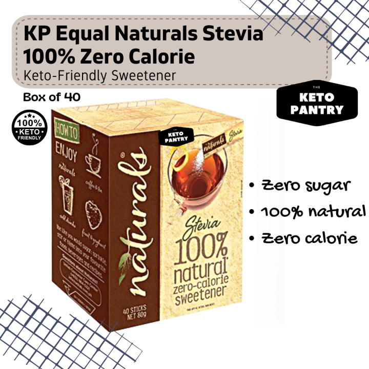 Keto Friendly Equal NATURALS with Stevia 40 sticks (Low Carb