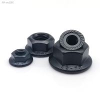 2/5/10pcs M3 M4 M5 M6 M8 M10 M12 DIN6923 Black Zinc Plated 304 A2-70 Stainless Steel Hex Head Serrated Spinlock Flange Lock Nut