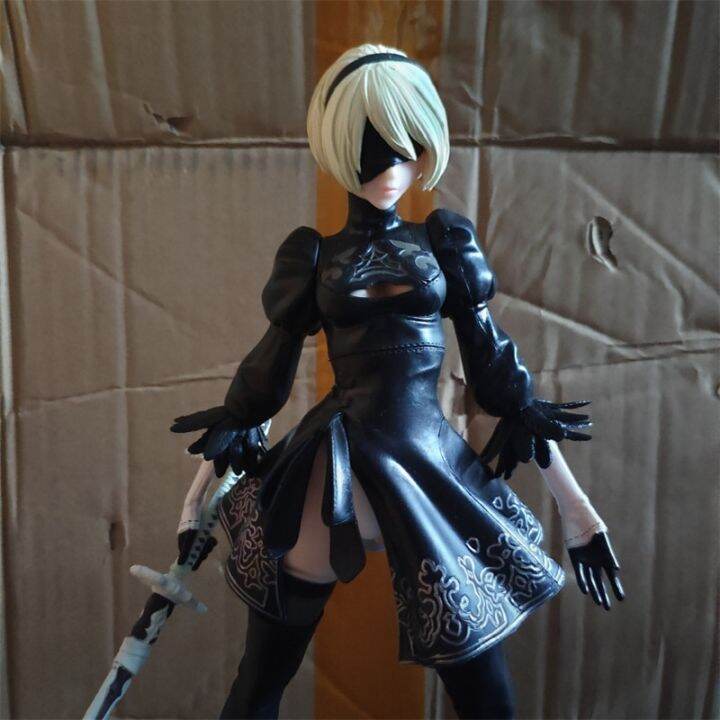 zzooi-28cm-nier-automata-2b-model-action-figurine-collectible-anime-figures-figurine-statue-collectible-doll-decoration-toy-gift