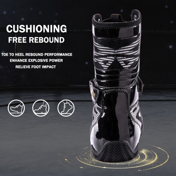 taobo-original-lara-star-pro-boxing-shoes-for-men-high-top-wrestling-sneakers-anti-slip-hook-loop-lace-weight-lifting-boots