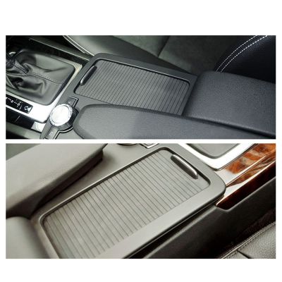 Car Console Roller Blind Central Control Cup Holder Zipper Water Cup Roller Blind for Mercedes E C Class W204 W212 S204