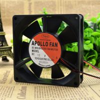 New APOLLO FAN TD92A4H 12V 0.19A double ball cooling silent fan 2 lines