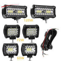 ไฟสปอตไลท์4X4ไฟตัดหมอกไฟ LED รถ12V 24V รถบรรทุกไฟหน้าไดโอดรถแทรคเตอร์ฟาร์มเรือ SUV ไฟเอทีวีบาร์/ไฟทำงาน