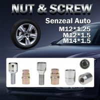 4 Pcs Universal Anti Theft Car Nuts And Car Screw Bolts Alloy Steel Wheel With Key Nut Bolt M12x1.25 M12x1.5 M14x1.5