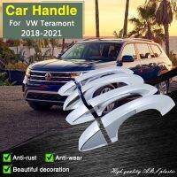 [HOT HUIQKKJKUIO 556] สำหรับ Volkswagen VW Teramont Atlas CA1 2018 2019 2020 2021ฝาครอบที่จับประตูชุบโครเมียมฟิล์มป้องกันสติกเกอร์สไตล์อุปกรณ์ตกแต่งรถยนต์