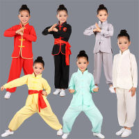 Children Wushu Clothing Girl Boy Chinese Traditional Kung Fu Uniform Kids Tai Chi Clothes for Male Tang Taiji Clothing 89