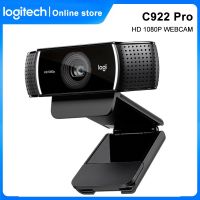 J20 C922 Logitech Pro เว็บแคม HD 1080P ออโต้โฟกัสมีไมโครโฟนในตัวสตรีม HD กล้องสมอพร้อมขาตั้งกล้อง