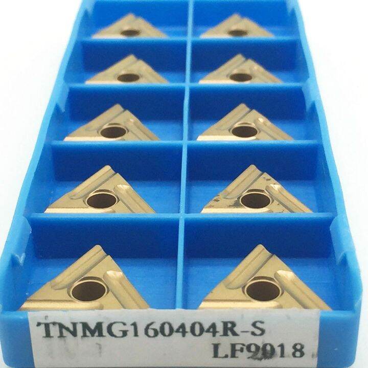 tnmg160408r-s-อะไหล่ที่ทนทานต่อการแทรก10ชิ้น-lf9018แบบพกพาที่มีประโยชน์