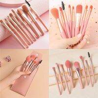 【LZ】✟  Maquiagem portátil Brushes Set pó cosmético sombra de olho base blush corretivo de mistura beleza Make Up Tool 8pcs