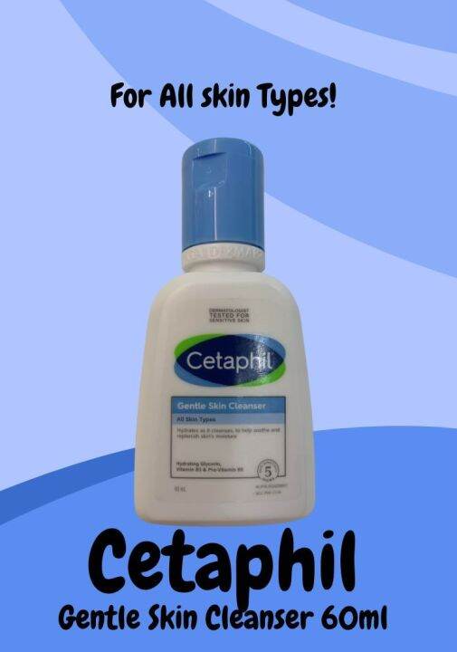 Cetaphil Gentle Skin Cleanser All skin types 60ml with Hydrating ...