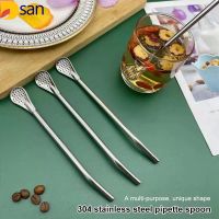 Dsan ไส้กรอง Sedotan Stainless Steel 304,พร้อมหลอดทำความสะอาดช้อนทำจากฟางเครื่องดื่มช้อนทำจากฟางโลหะใช้ในครัวเรือนแบบซักได้ช้อนสำหรับใช้ในครัวอุปกรณ์เสริม