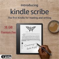 Amazon Kindle Scribe (16 GB), the first Kindle for reading and writing, with a 10.2” 300 ppi Paperwhite display, includes Premium Pen [Ready to Ship for Bangkok]
