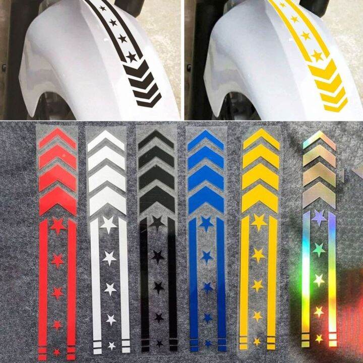 RD5BA7 Striped Creativity Waterproof Motorbike Decorative Scooter Refit