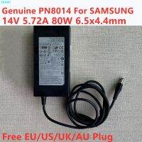 PN8014ของแท้14โวลต์5.72A 80วัตต์6.5x4 4อะแดปเตอร์ AC มมสำหรับ Samsung TA750 TA950 S27A950D U28D590D ที่ชาร์จไฟจอแอลซีดี LT27A950