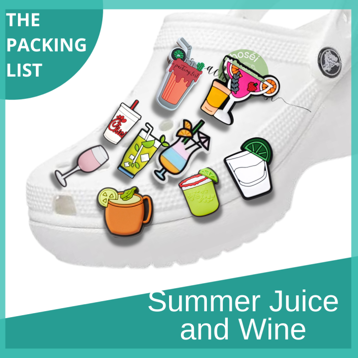 Juice jibbitz for crocs starbucks jibbitz wine jibbitz summer juices