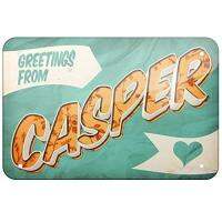 คำทักทายอลูมิเนียมใหม่ป้ายดีบุกจากโปสการ์ด Casper 11.8X7.8นิ้ว0718