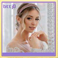 BTTJ0 อุปกรณ์เสริมผม ที่คาดผมพลอยเทียม 10สี Bling sparkly ที่คาดผมแบบบาง หรูหราสุดหรู การตั้งค่าเพชร แถบคาดศีรษะคริสตัลแวววาว ผู้หญิงผู้หญิงผู้หญิง