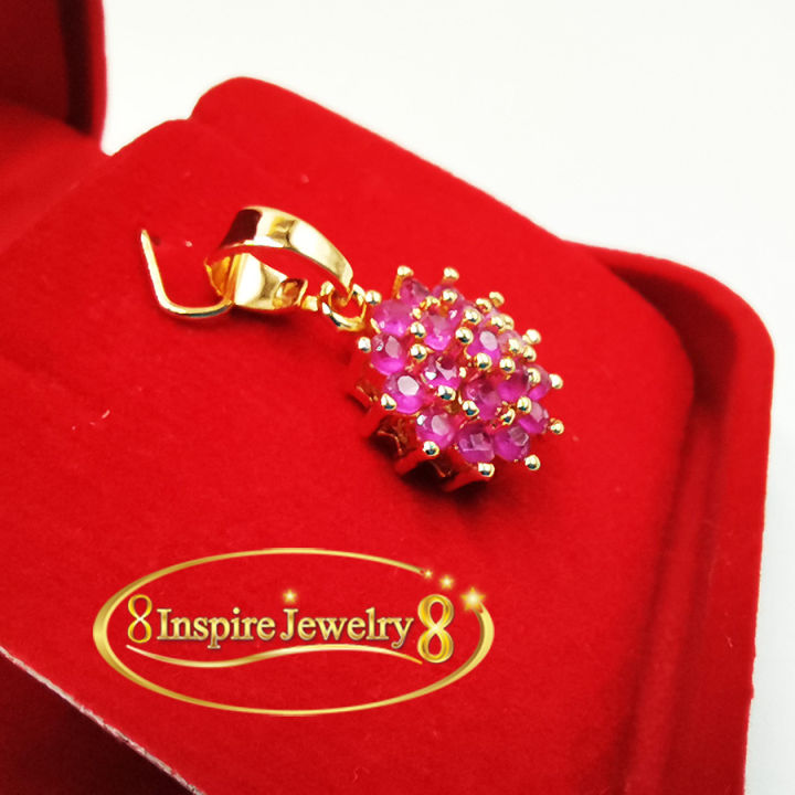 inspire-jewelry-จี้คริสตัลพลอยทับทิมสยาม-งานจิวเวลลี่-พลอยสวย-size-2x1-5cm-งานดีไซด์-งานแบบร้านเพชร