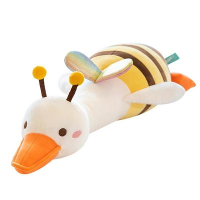 Bee Plush Toy Cute Duck Plush with Bee Wing Non-Irritating Animal Plush Lovable Gift for Living Room Bedroom Childrens Room Dormitory Offices Classroom amazing