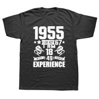 Funny Made In 1955 Birthday Gift Print Joke Tshirt 67 Years Awesome Husband Cotton T Shirts Men 2022 Gildan