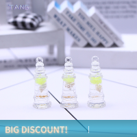 ?【Lowest price】TANG 2ชิ้นประภาคารเป็นรูเล็กเรซินเปลือกหอยขนาดเล็กส่องสว่างแบบ DIY พวงกุญแจโทรศัพท์มือถือต่างหูเครื่องประดับเครื่องประดับตกแต่ง