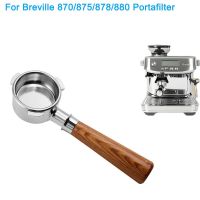 54มม. กาแฟ Bottomless Portafilter สำหรับ Breville 870/875/878/880ตะกร้ากรองเปลี่ยนเครื่องชงกาแฟเอสเปรสโซอุปกรณ์เสริมเครื่องมือกาแฟ