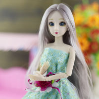 2022 New 30cm Fashion Doll 16 BJD Dolls Body Make-up 3D Eyes Long Wig Hair Beautiful Princess Baby Girl Dolls DIY Toy for Girls