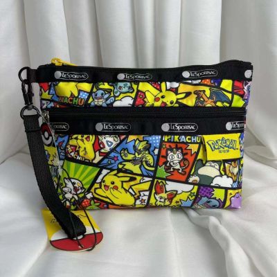 Lesportsac Cute Leather Kachu Clutch Bag Casual Wrist Bag Cosmetic Bag Small Bag Walking Bag 7105