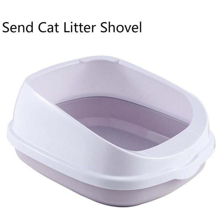 large-cat-litter-box-super-large-semi-enclosed-cat-toilet-detachable-anti-splashing-cat-litter-box-cat-pet-supplies