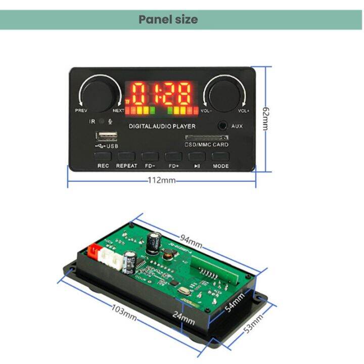 1-piece-bluetooth-power-amplifier-board-stereo-music-amplifier-bluetooth-module-plastic