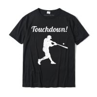 Womens Touchdown Funny Baseball Round Neck T-shirt Cheap Men T Shirts Party Tees Cotton Casual Christmas Day - lor-made T-shirts XS-6XL