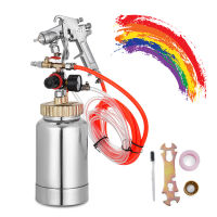 2L Pressure Pot Tank with Air Spray and Regulator for Natural Stone Sprayer Putty Sprayer Paint Sprayer