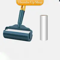 THUMBS UP แปรงลูกกลิ้งเหนียว แท่งลูกกลิ้งฉีก กระดาษม้วนแบบพกพา ปัดขนบนเสื้อ Household roller sticking device