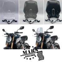 Motorcycle แว่นกีฬา Viser กระจกหน้ารถกระจกบังลมเข้ากับฮอนด้า CB650R 2019 2020 2021 CB650-R 2021ฟองคู่