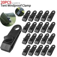 【hot】♞  1/10/20pcs Outdoor Tent Windproof Clamp Tighten Strengthen Canopy Awning Clip Fixed Buckle Camping Tools