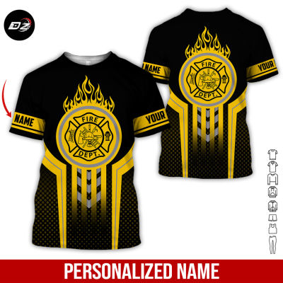 2023 Personalized Name Love Firefighter 3D All Over Printed Clothes GT121