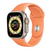 สายซิลิโคนสำหรับนาฬิกา Apple Watch Ultra Band 49มม. 44มม. 45มม. 40มม. 41มม. 38มม. 42มม. สายนาฬิกา IWatch Series 3 4 5 6 Se 7 8สายรัด