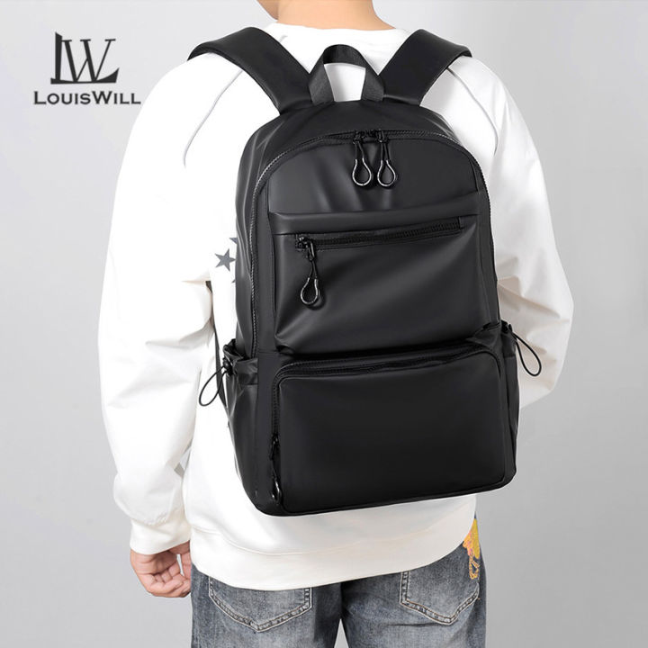 Fashion LouisWill Backpacks Men Laptop Waterproof Travel Bags