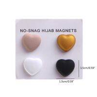 WMMB Super Strong Magnetic Hijab Pins Magnetic Scarf Brooch Heart Clip MultiUse